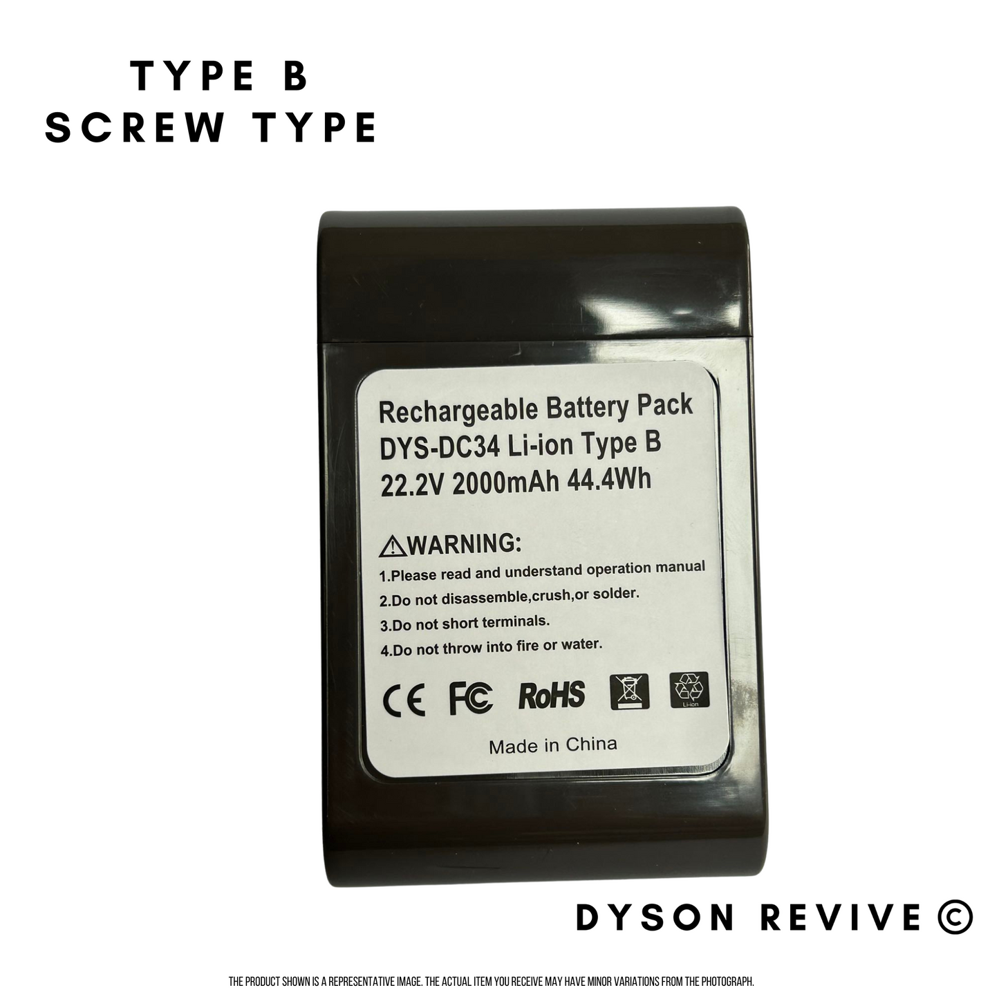 Type B Brand New Replacement Battery For Dyson DC31, DC34, DC35, DC44 & DC45 - Dyson Revive