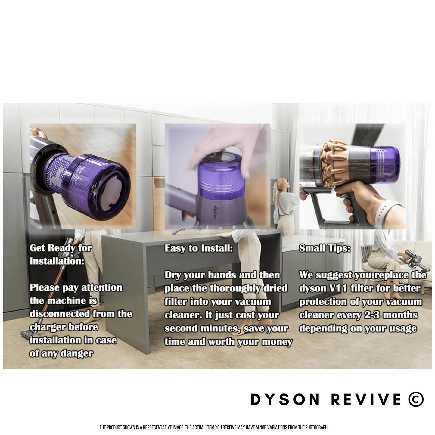 Brand New Compatible Dyson V11, V15 Vacuum Filter for V11 series Cyclone Torque Drive Animal - Dyson Revive